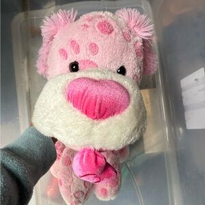 Pink and White Plush Toy